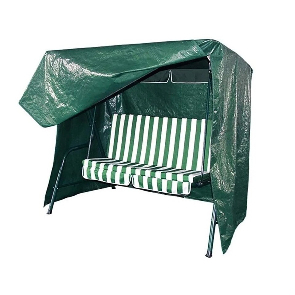 image 1 of Waterproof 7ft 2.1m Garden Furniture 3 Seater Swing Bench Seat Cover | Green