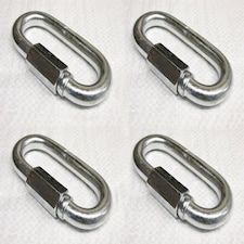 X4 3.5MM Galvanised Standard Quick Link - Rope Secure Attach Galv Maillon