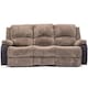 image 4 of Postana 3 Seater Electric High Back Jumbo Cord Fabric Recliner Sofa (Brown)