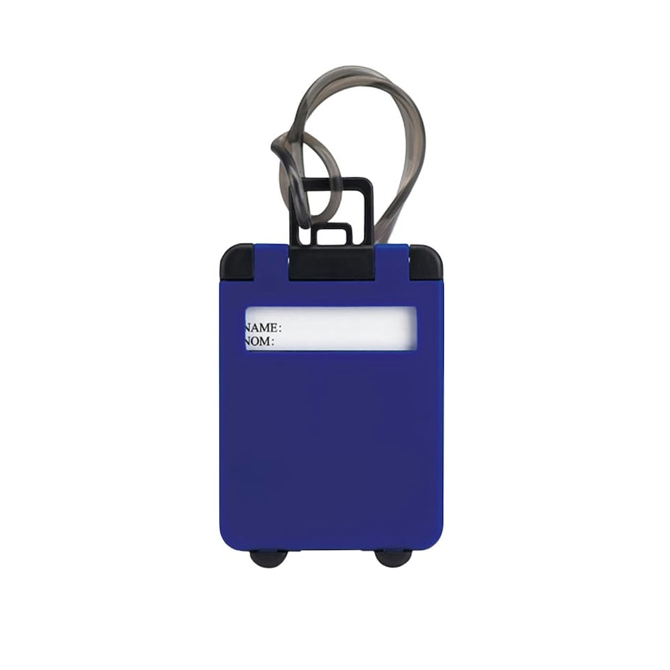 image 1 of MidOcean Traveller Plastic Luggage Tag - Royal Blue - One Size Blue