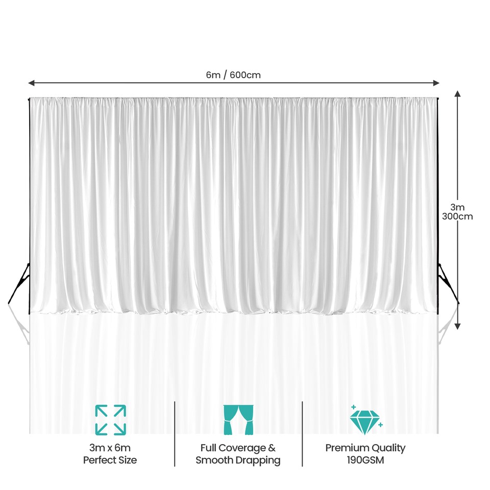 image 1 of Blackout Polyester Photography Backdrop for Studio Photo Shoot - 3x6m
