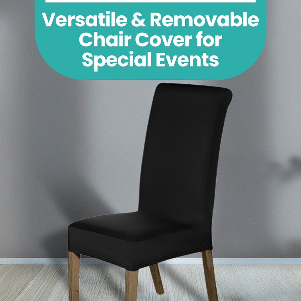 image 1 of High-Back Chair Covers Spandex Stretch, Chair Protective Slipcover