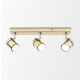 image 3 of ValueLights 3 Way Adjustable Chrome And Polished Gold Effect Straight Bar Ceiling Spotlight