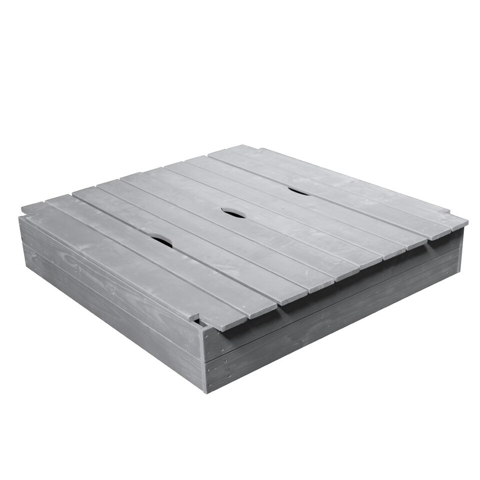 image 1 of Sandpit with Folding Benches 120 x 120cm