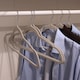 image 5 of Harbour Housewares Non-Slip Velvet Hangers - 45cm - Grey - Pack of 50