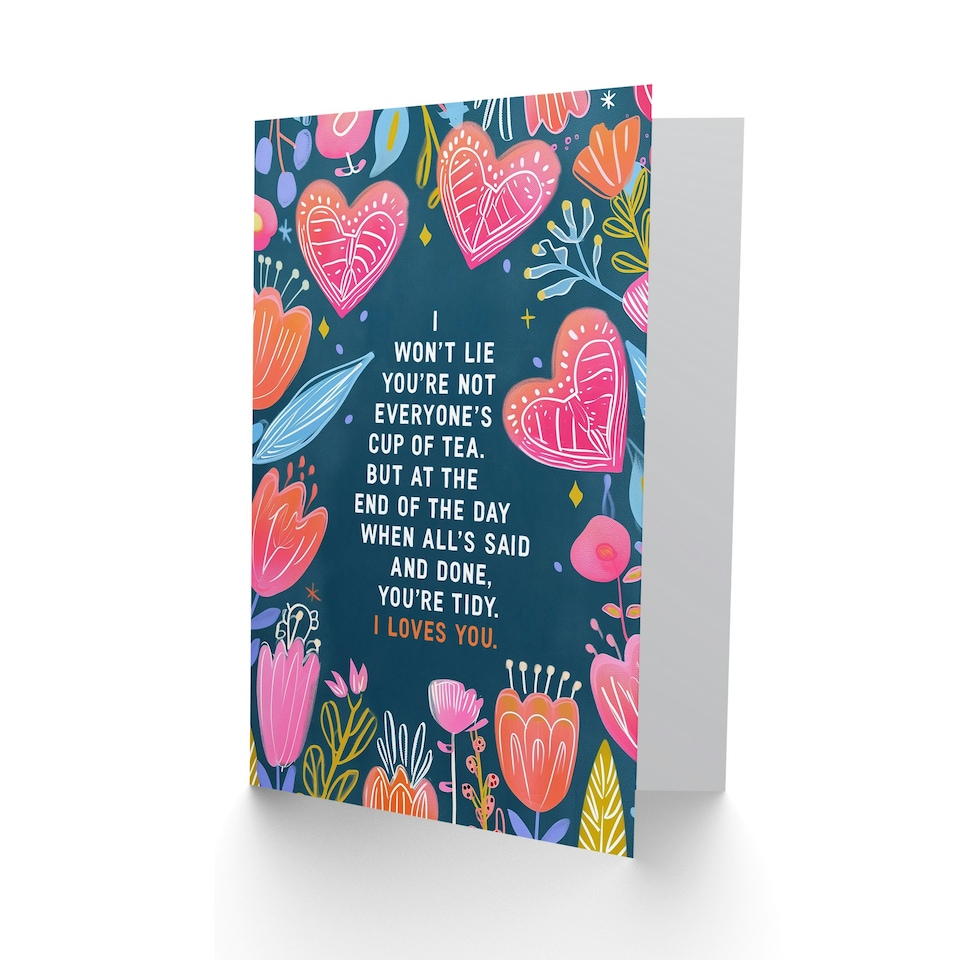 image 1 of Valentine's Day Card Tidy I Loves You Nessa Quote Anniversary Greeting Card