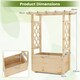 image 2 of COSTWAY Raised Garden Bed Wooden Planter Box Natural N/A
