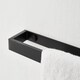 image 3 of House of Home Wall Mounted Black Towel Holder 30cm Rectangle Rail