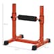 image 5 of SPORTNOW Adjustable Bulgarian Split Squat Stand, Red