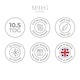 image 7 of MHG Living Striped 10.5 Tog All Season Duvet and Pillow Set|White|King