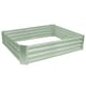 image 1 of Harbour Housewares Square Galvanised Steel Raised Garden Bed - 120cm x 120cm - Green | Green | Green