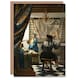 image 1 of Johannes Vermeer Art Card The Allegory of Painting