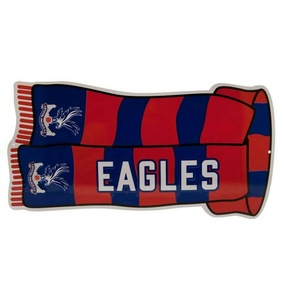 image 1 of Crystal Palace FC Show Your Colours Door Sign - Red/Royal Blue/White - One Size