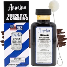 Angelus Suede Dye and Dressing - Restore and Protect Delicate Suede 3oz | Brown | Brown