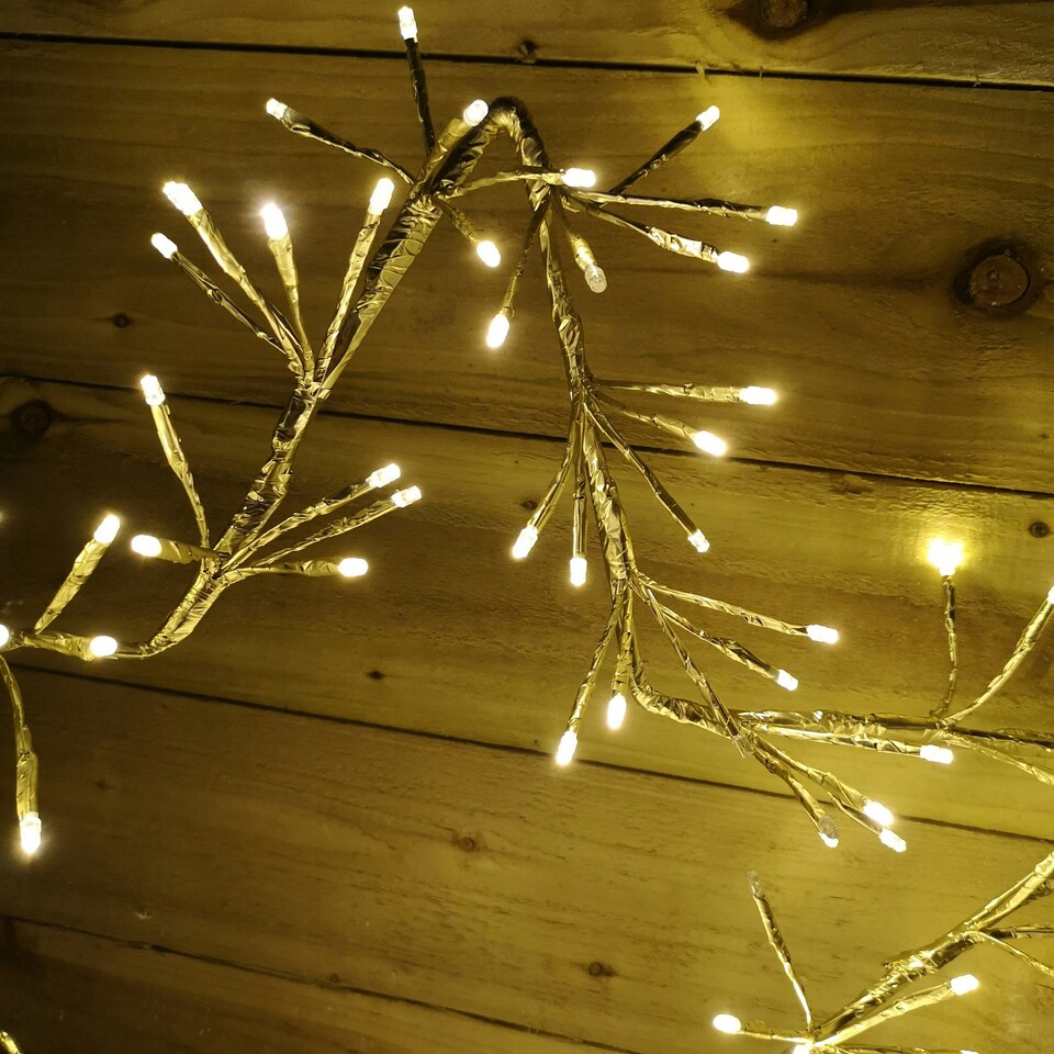 image 1 of 60cm Gold Christmas Star 150 Warm White LED Indoor/Outdoor Christmas Decorations