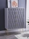image 2 of Dallas 5 Drawer Chest of Drawers in Shadow Matt & White Matt (Ready Assembled) | Grey | Shadow Matt & White Matt