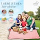 image 5 of Pelle & Sol Red Picnic Blanket Waterproof 200x140cm
