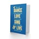 image 2 of Occasion Dance Love Sing Live Colour Friendship Card