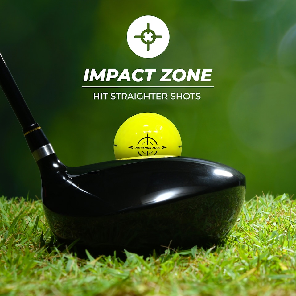 image 1 of On Par Distance Max Golf Balls - 12 Pack | Yellow