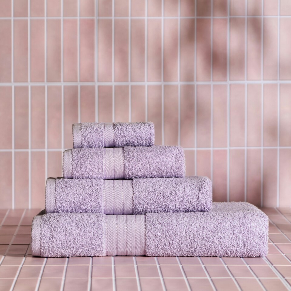 image 1 of OHS Luxury 100% Cotton 500GSM Bathroom Face Cloth Towel Purple | Lilac | Face cloth