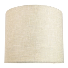 Contemporary and Sleek 12 Inch Cream Linen Fabric Drum Lamp Shade 60w Maximum | Cream