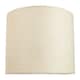 image 1 of Contemporary and Sleek 12 Inch Cream Linen Fabric Drum Lamp Shade 60w Maximum | Cream