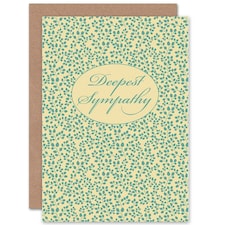 Bereavement Deepest Leaf Sympathy Card