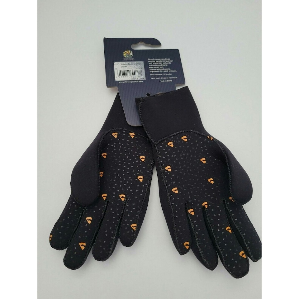 image 1 of Aubrion Neoprene Yard Gloves - Black - XS | Black | XS