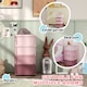 image 6 of HOMCOM 4 Drawers Plastic Storage Units, 4 Tier Kids Storage Units, Children Toy Chest for Nursery, Playroom, Bedroom, Pink | Pink