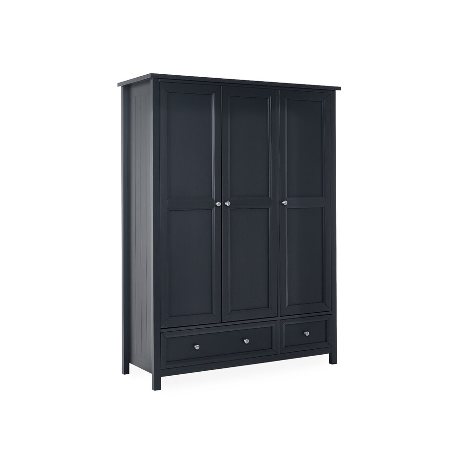 image 1 of Maine 3 Door 2 Drawer Wardrobe - Anthracite