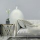image 3 of ValueLights Modern Single Eyeball Wall Spotlight Gloss White Finish