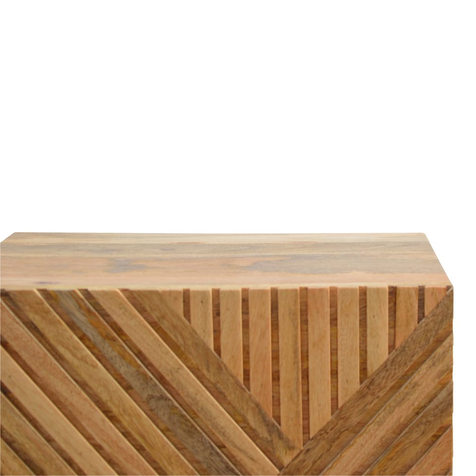 image 1 of Artisan Furniture Solid Wood Lille 2 Drawer Oak-ish Bedside