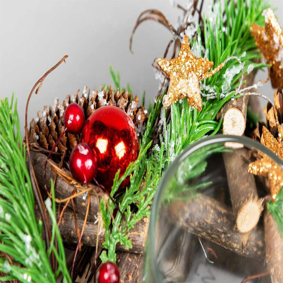 image 1 of 22cm Twig Star Candle Holder