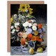 image 1 of Renoir Mixed Flowers In An Earthenware Pot Fine Art Art Card