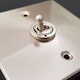 image 2 of SE HOME Satin Brushed Chrome 1 Gang 2 Way LED 100W Trailing Edge Dimmer Light Switch | Chrome | Satin Chrome