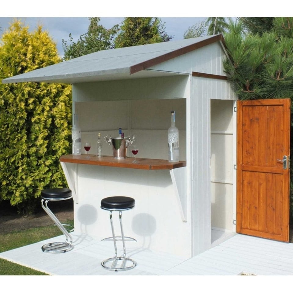 image 1 of Shire 6 x 4 Single Door Garden Bar and Store Brown