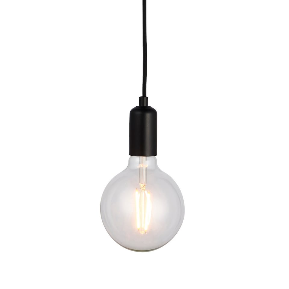 image 1 of Studio 1 Light Pendant Matt Black Paint, E27