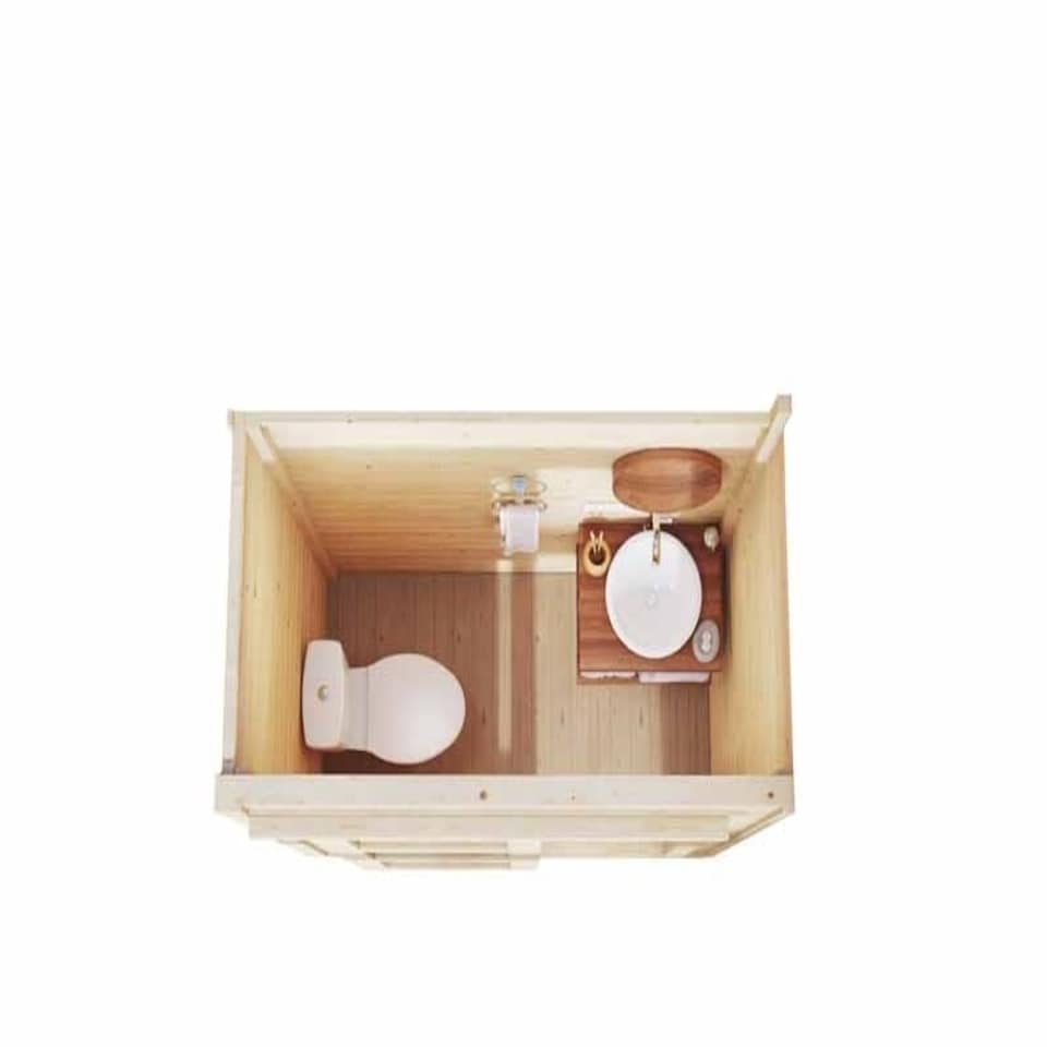 image 1 of Internal room kit S-Log Cabin, Wooden Garden Room, Timber Summerhouse, Home Office - H205 cm Brown