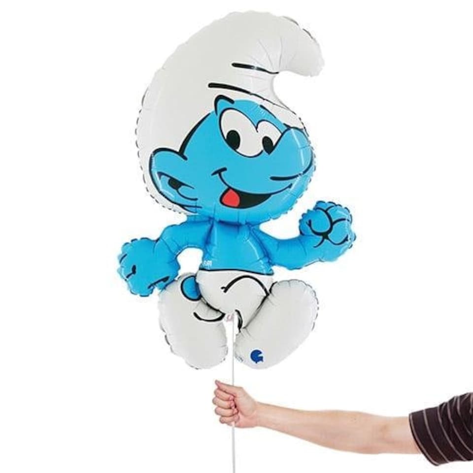 image 1 of Clumsy Smurf (Smurfs) Giant Helium Foil Balloon 81cm / 32 in Blue