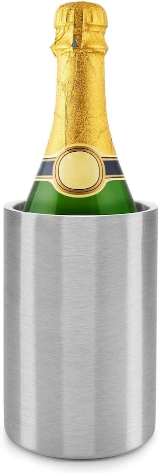 image 1 of Stainless Steel Double Walled Wine, Champagne Bottle Cooler