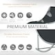 image 5 of Outsunny Set of 2 Zero Gravity Lounge Chair Recliners Sun Lounger Black