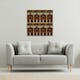 image 2 of Orange & Black Hieroglyphs (Canvas Print) 46 x 46 x 4cm