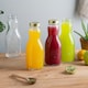 image 5 of Bormioli Rocco Quattro Stagioni Glass Juice Bottles with Screw Top Lid - 1L - Pack of 6 Clear | One Size
