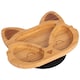 image 1 of Tiny Dining Children's Bamboo Suction Fox Plate - Black | Black | Black
