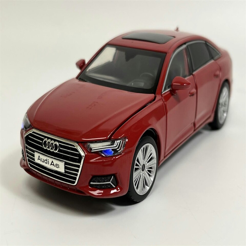 image 1 of Audi A6 Red LHD Light and Sound 1:32 Scale Tayumo 32140014