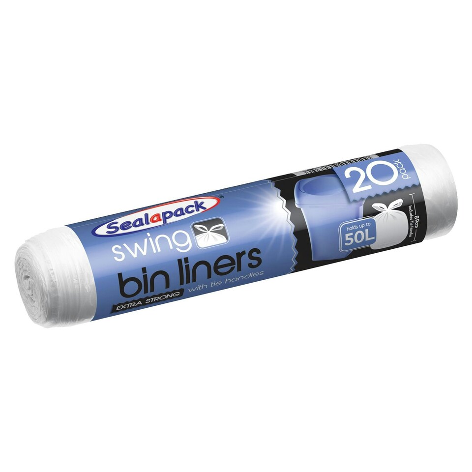 Sealapack Swing Bin Liners - White - Pack of 20