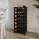 image 4 of Camilo 7-Tier Wine Rack Freestanding Holds 28 Bottles Home Bar Stand 108cm Stand | Black | Black