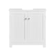 image 1 of SoBuy Under Sink Bathroom Cabinet with 2 Doors and Adjustable Shelf, White, 23.6x11.8x23.6 inches, 9.7 kg - BZR18-II-W