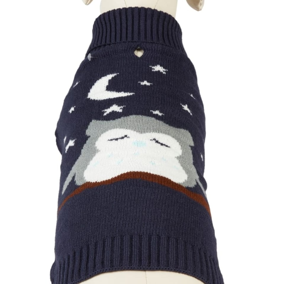 Pet Brands Starry Nights Owl Print Jumper Xs/s