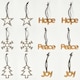 image 1 of Homescapes Set of 12 Gold and Silver Christmas Tree Decorations
